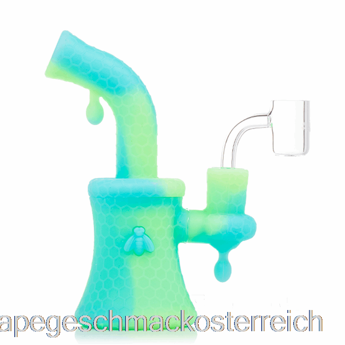 Stratus Bee Silikon Dab Rig Aqua Glow (UV-Blau / UV-Grün) Vape-Geschmack